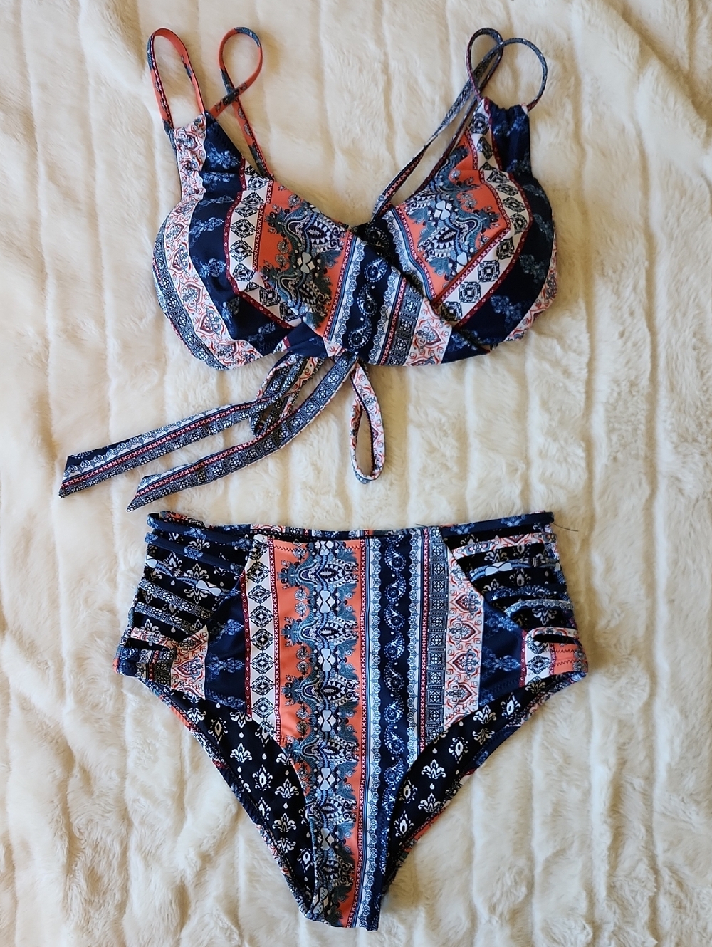 Boho Cupshe High Waisted Bikini